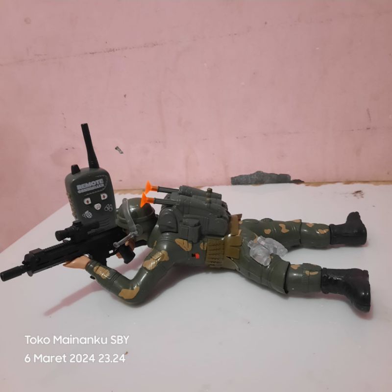 Jual Mainan RC Remote Control Robot Tentara Merangkak.. Force Remote ...