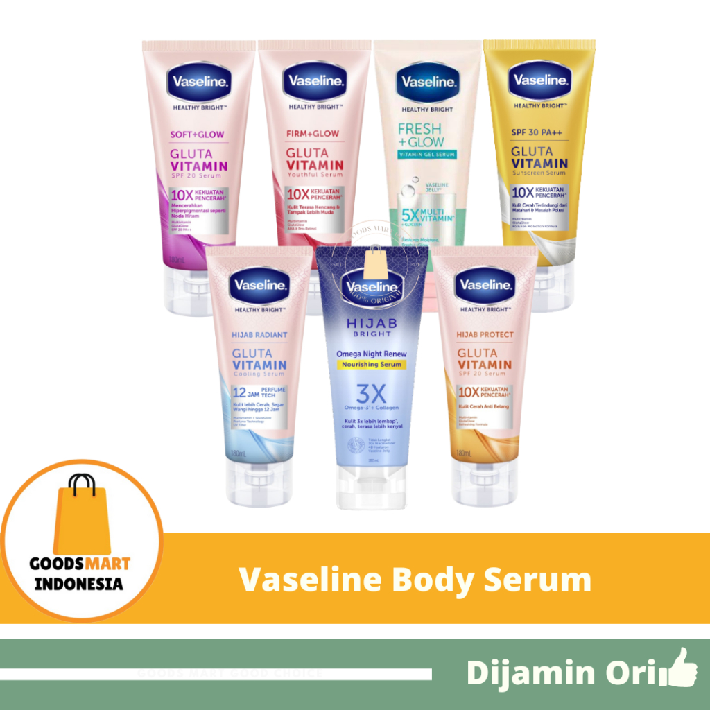 Jual Vaseline Healthy Bright Vitamin Body 180ml 100ml Soft Glow Firm Glow Fresh Glow 1482