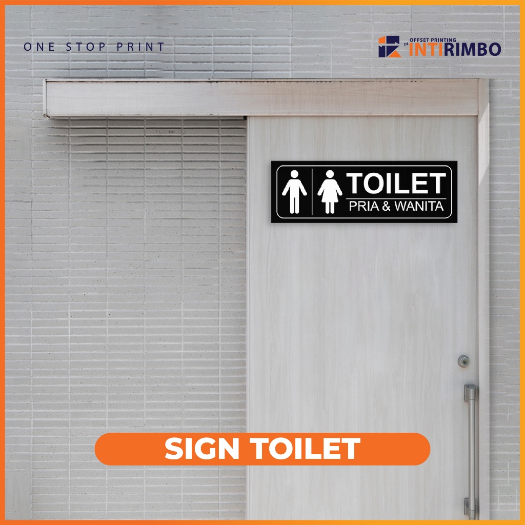 Jual Intirimbo Sign Toilet Tanda Papan Toilet Pria Dan Wania