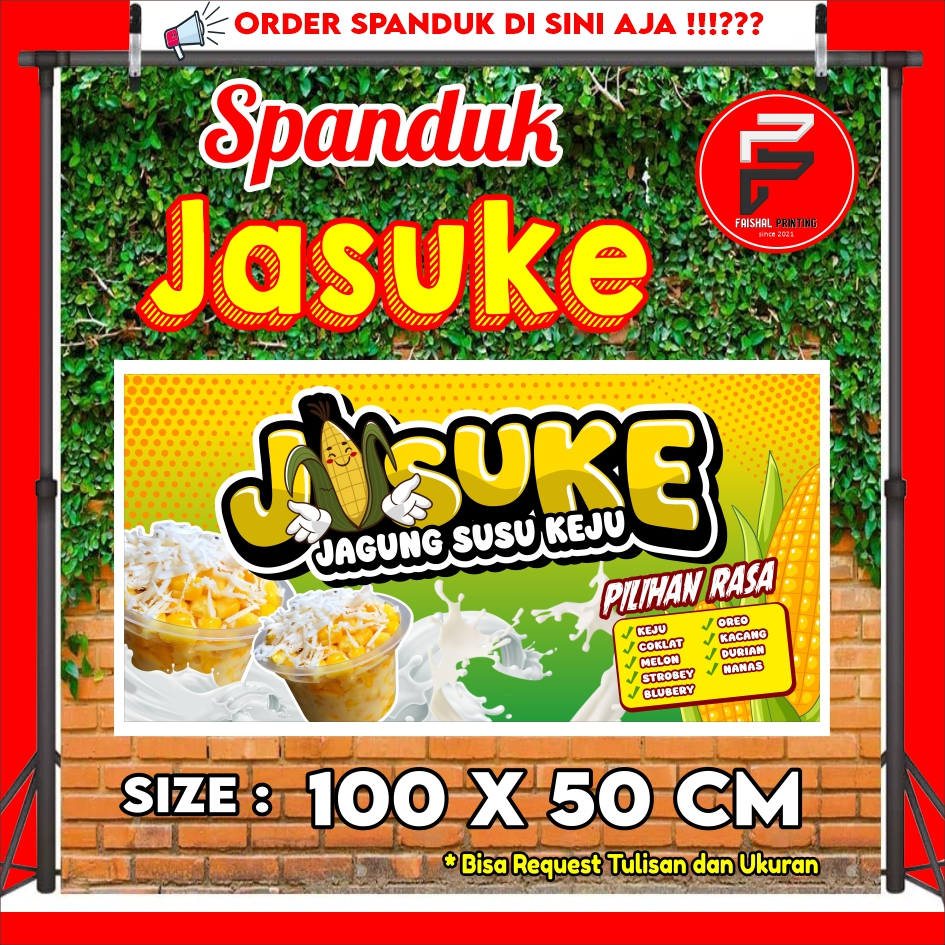 Jual Spanduk JASUKE terbaru paling keren ukuran 100 x 50 cm / banner ...