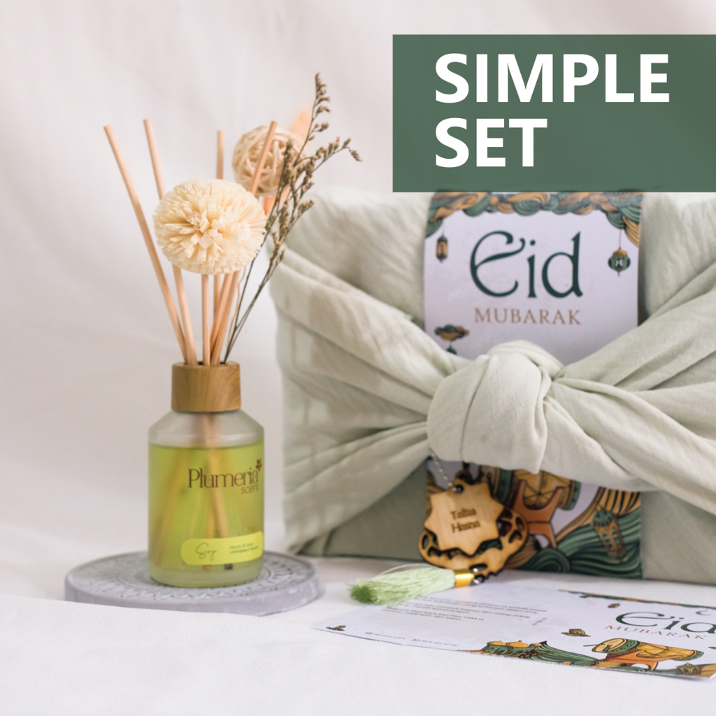 Jual Plumeria Scent Essential Idul Fitri Hampers Reed Diffuser