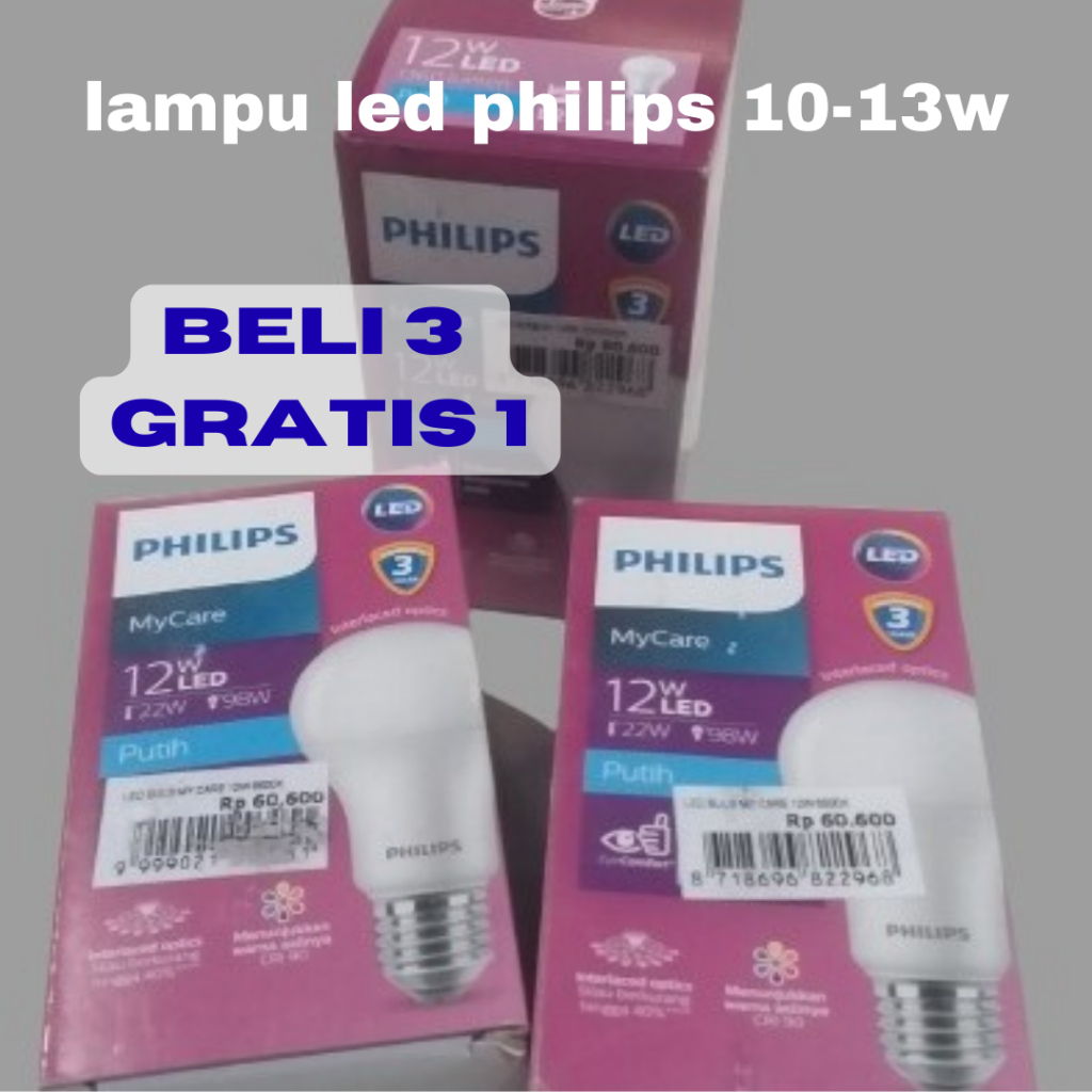 Jual Lampu Bohlam Led Let Philips Watt Sampai Watt Beli Gratis