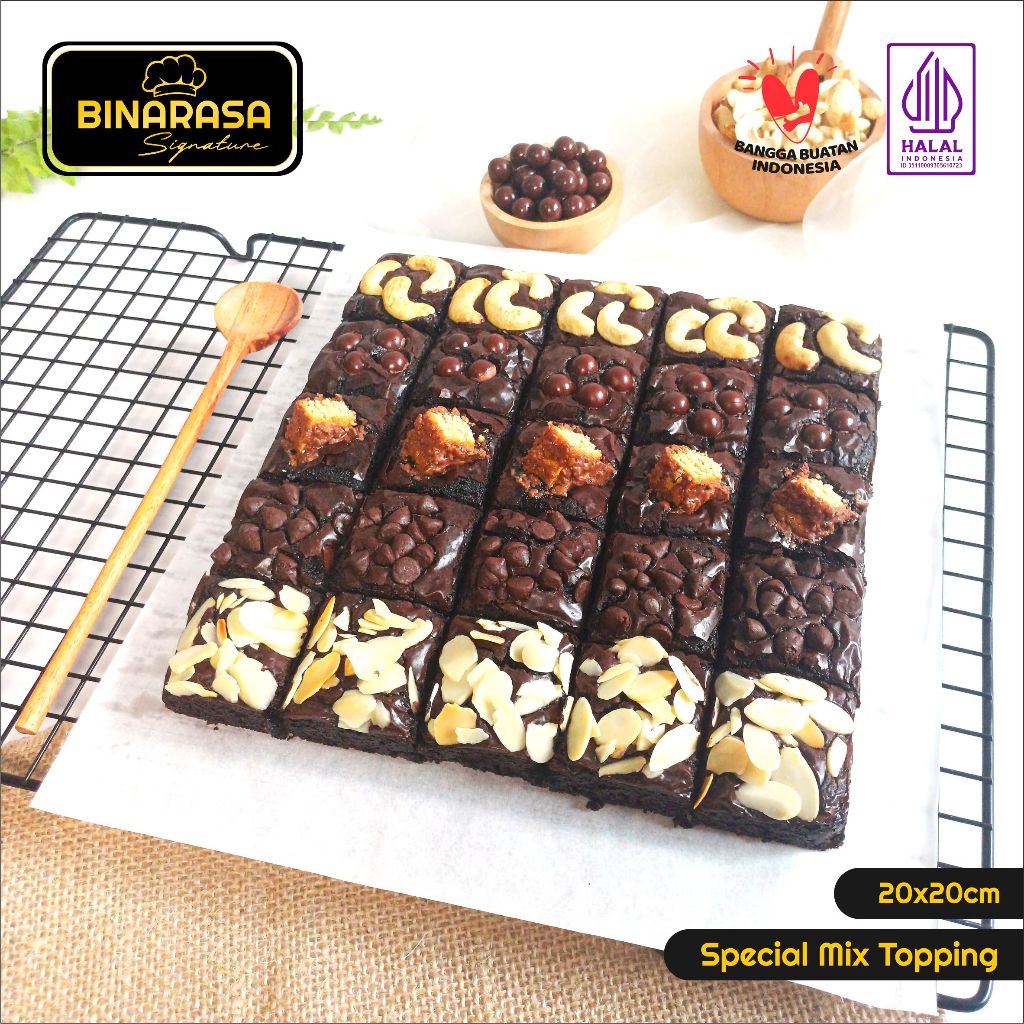 Jual Binarasa Brownies Panggang Ukr 20x20 Brownies Panggang Fudgy Brownies Coklat
