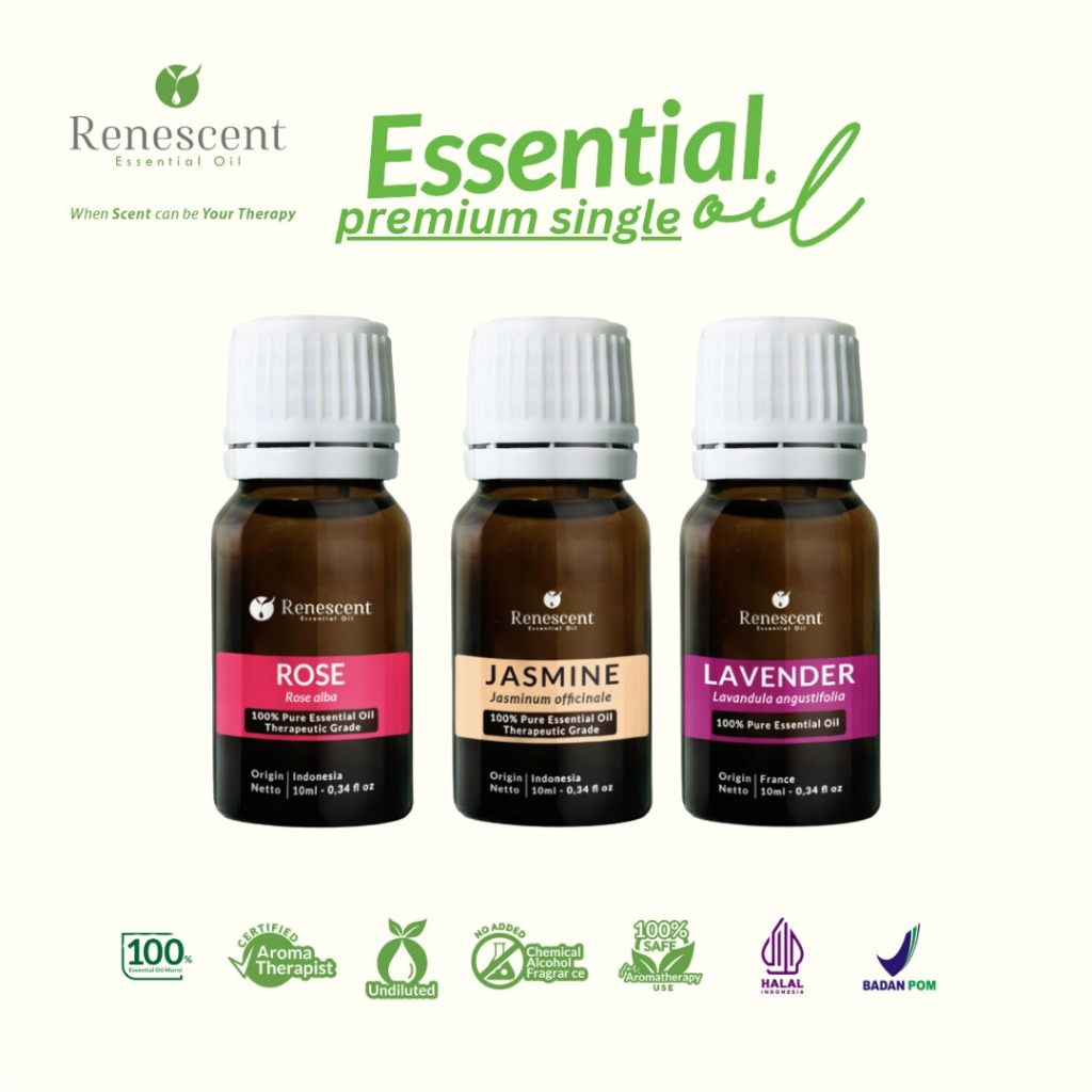 Jual Renescent - Full Varian Pure Essential Oil 10ml (Premium Single ...