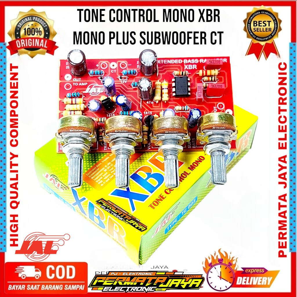 Jual JAL KIT TONE CONTROL MONO + SUBWOOFER XBR kit tc mono plus sub xbr ...