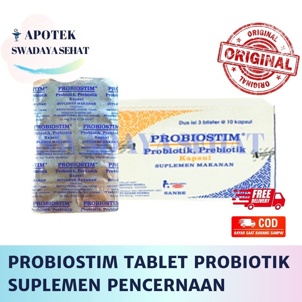 Jual PROBIOSTIM TABLET - Suplemen Kesehatan Pencernaan Probiotik ...