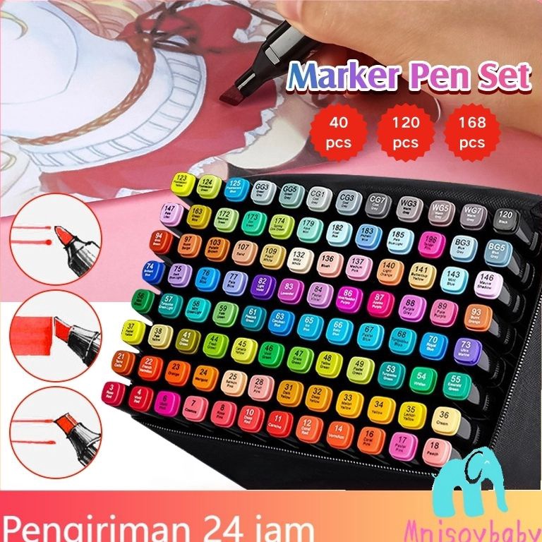 Jual Baru KodeZz6Z COD412168 Warna Sketsa Spidol Umum General Marker ...