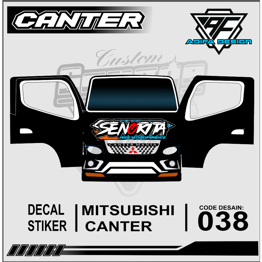 Jual Stiker Decal Kabin Depan mitsubishi canter | Shopee Indonesia