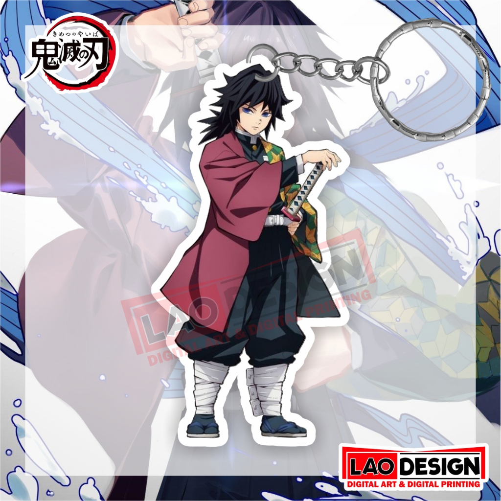 Jual Gantungan Kunci Giyu Tomioka HASHIRA AIR Demon Slayer Kimetsu No ...