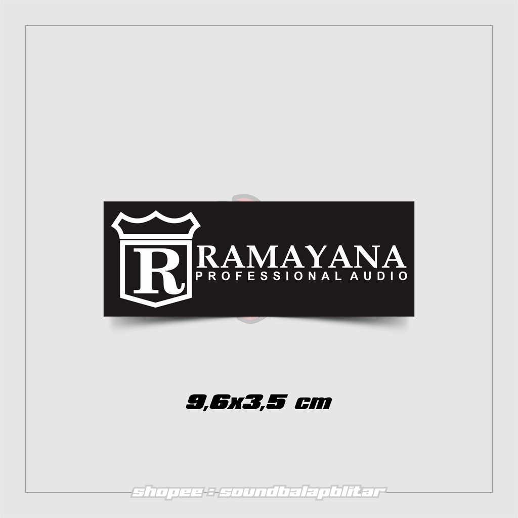 Jual QWD1 Stiker Sound System Ramayana Audio Soundbalapblitar