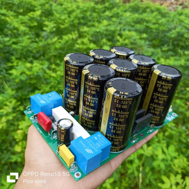 Jual Kit PSU 8 elko 100v 10000uf Nichicon Lengkap softstar+Tegangan