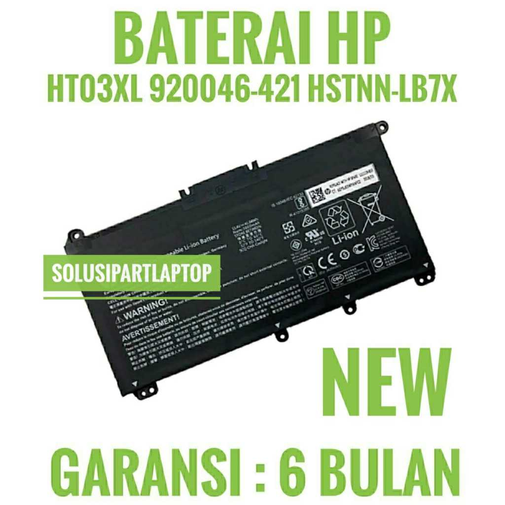 Jual Baterai Hp 14 Ce0014tu 14 Ce0000 Ht03xl 15 Cs Ht03 Ht03xl Shopee