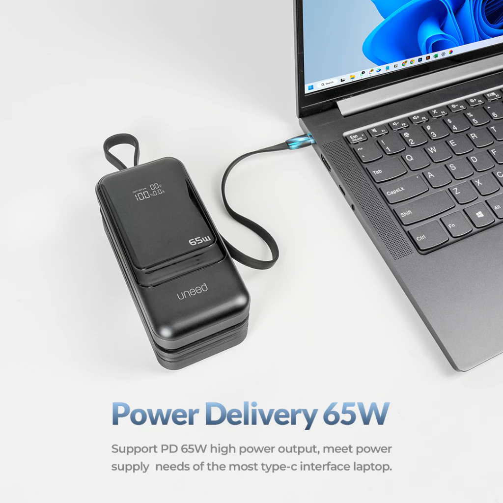 UNEED QuickBox C22 Powerbank 65W Support Laptop PD QC PPS - UPB156