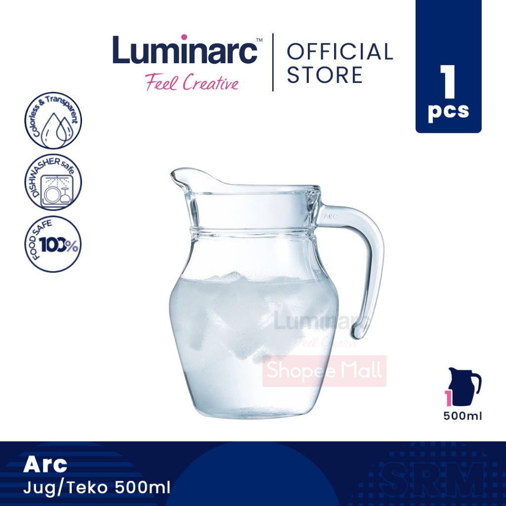 Jual Luminarc Jug Teko Arc Tanpa Tutup Ml Pcs Shopee Indonesia