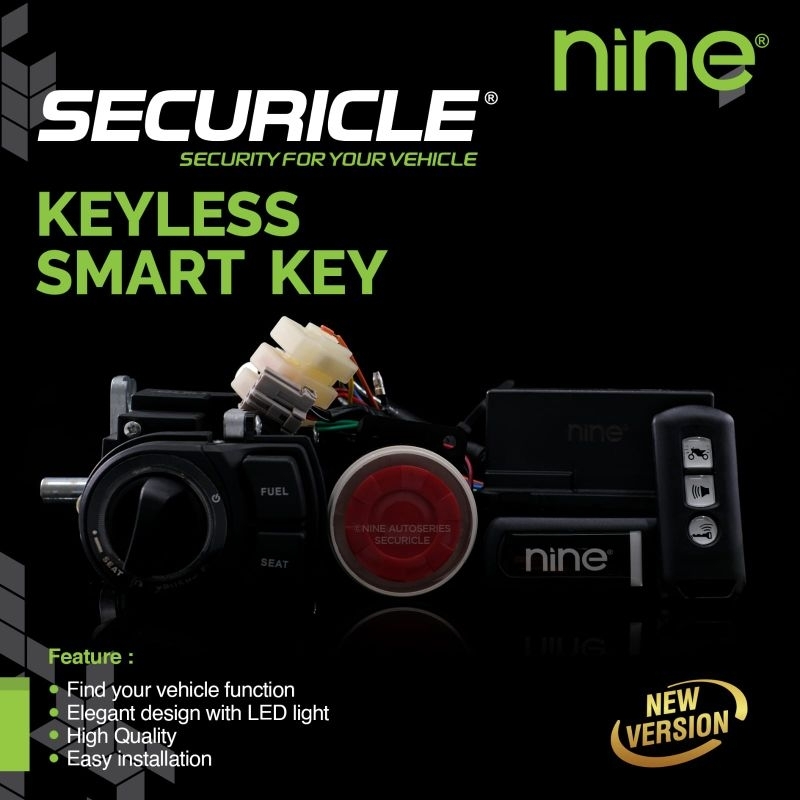 Jual KUNCI KEYLESS SMARTKEY NINE SCURICLE TYPE 2 MOTOR GRAND FILANO ...