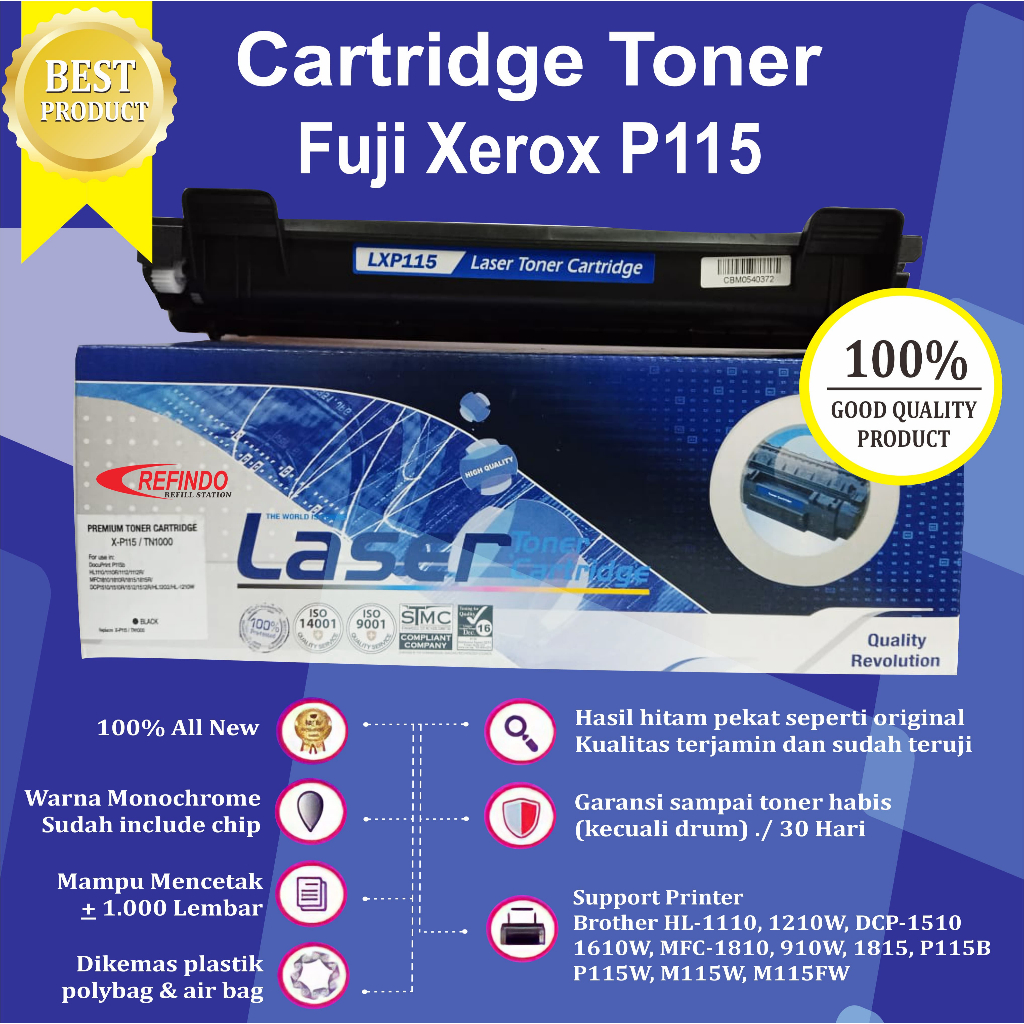 Jual Toner P115W ( Fuji Xerox CT202137 ) | Shopee Indonesia