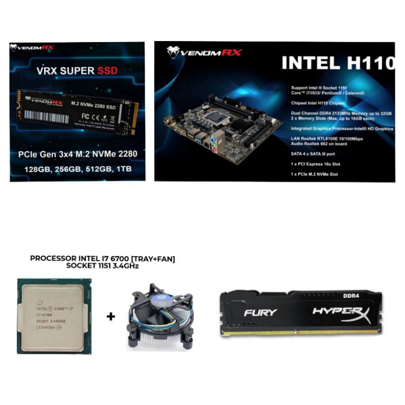 Jual Paket Processor Intel Core I7 6700 Gen 6 LGA 1151 DDR4 Shopee