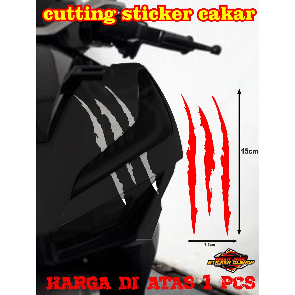 Jual CUTTING STICKER CAKAR HEADLAM MOTOR | Shopee Indonesia