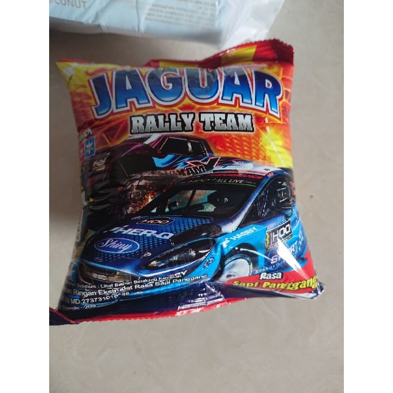 Jual SNACK JAGUAR RALLY TEAM RASA SAPI PANGGANG 20gr x 10pcs PER PACK ...