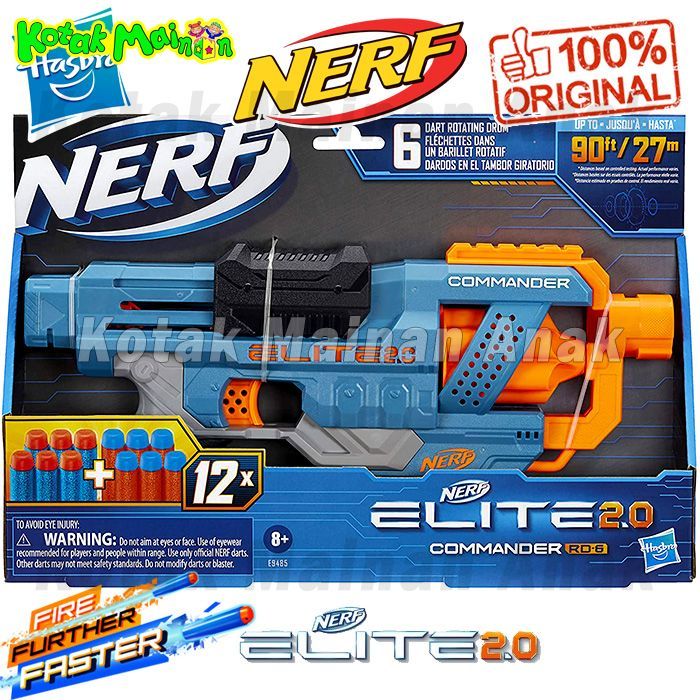 Jual Nerf Gun Nstrike N Strike Elite Commander Tembakan Pistol Original Shopee Indonesia