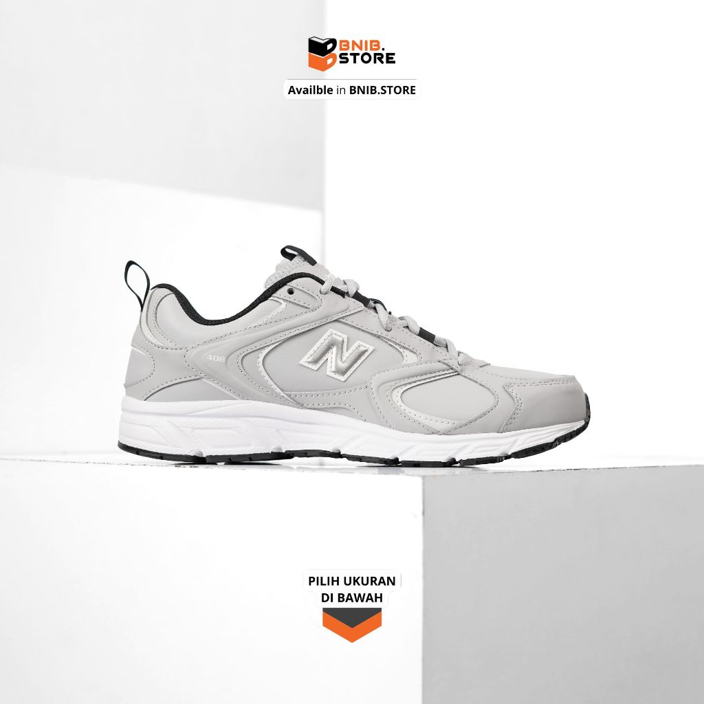 Jual Sepatu Sneaker Pria NB 408 Grey Original BNIB | Shopee Indonesia