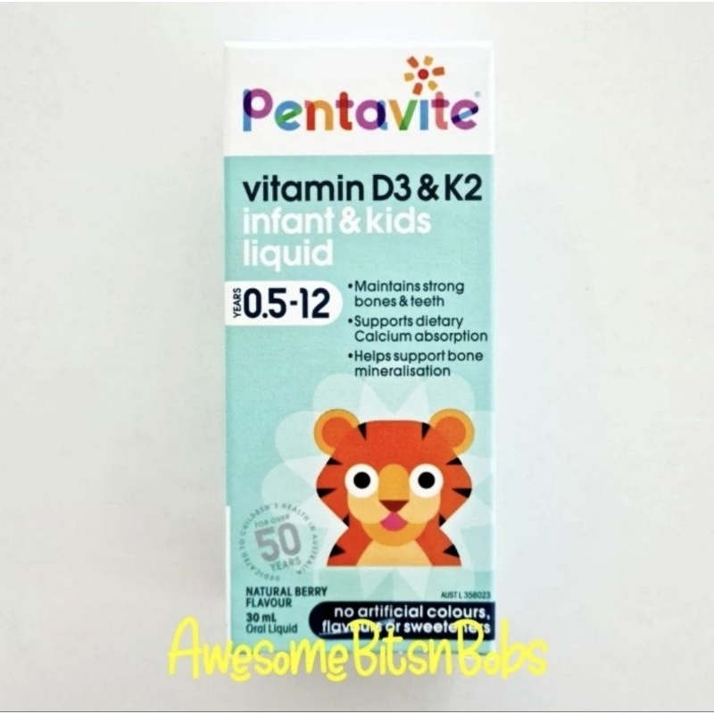 Jual Pentavite Vitamin D3 & K2 Infant & Kids Liquid 30ml Shopee Indonesia