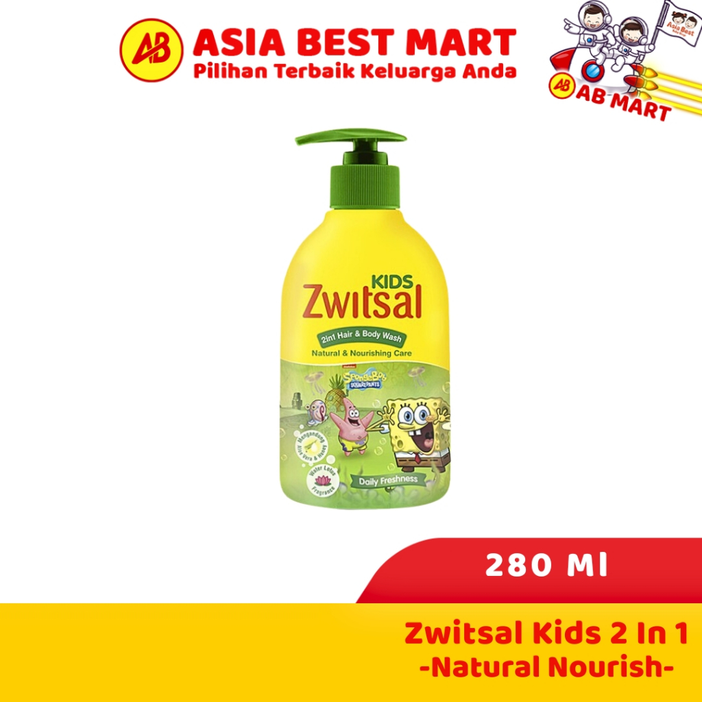 Jual Zwitsal Kids 2 In 1 Hair And Bw Nat Nourish 280 Ml Perawatan ...