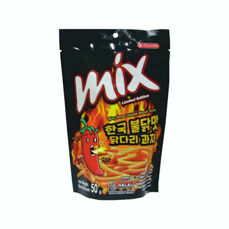 Jual Vfoods Mix Biskuit Stick 50Gr Snack Impor Snack Spicy Spicy