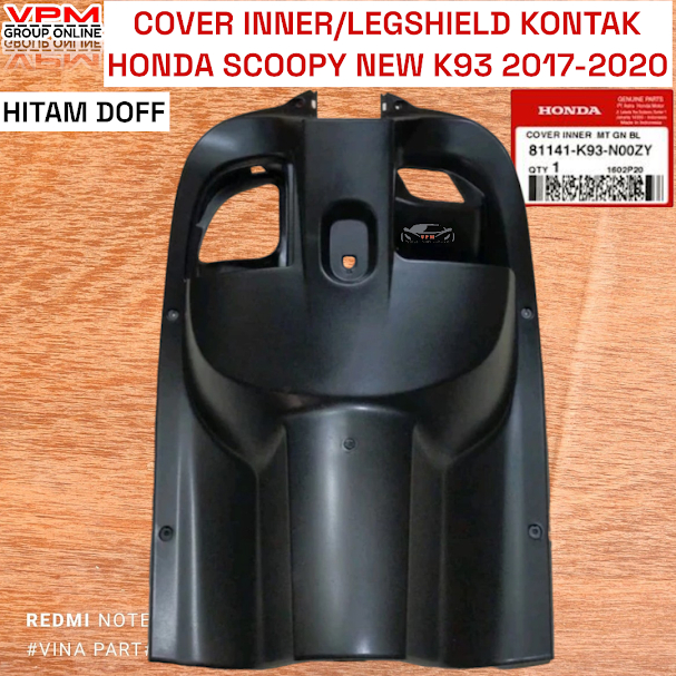 Jual Cover Inner Lower Dek Legshield Kontak Scoopy Esp New Donat K Hitam Putih Hijau