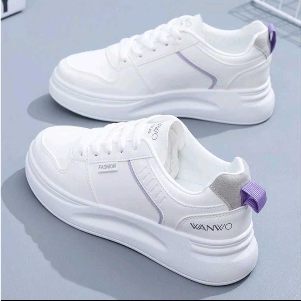 Jual Sepatu Sneakers Wanita Casual Terbaru Korea Kekinian Cewek Sepatu 