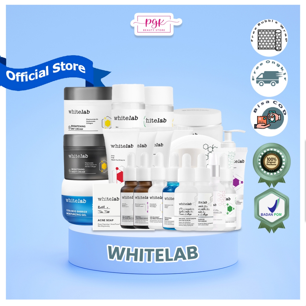 Jual WHITELAB ALL PRODUK|Brightening|Acne prone skin | Shopee Indonesia