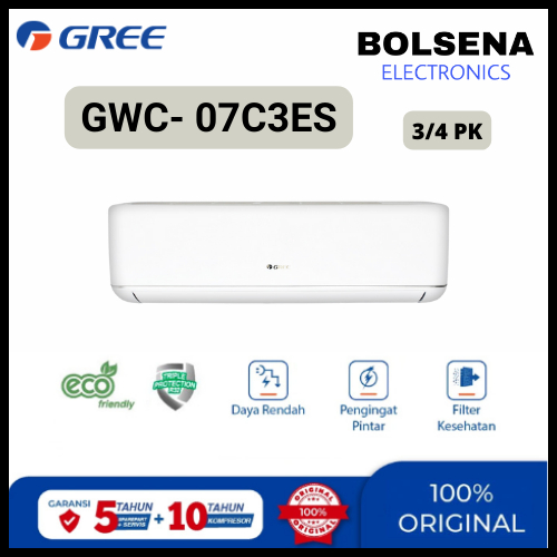 Jual Gree Ac Split Deluxe Low Watt C Es Series Pk Gwc C Es Unit Only Shopee Indonesia