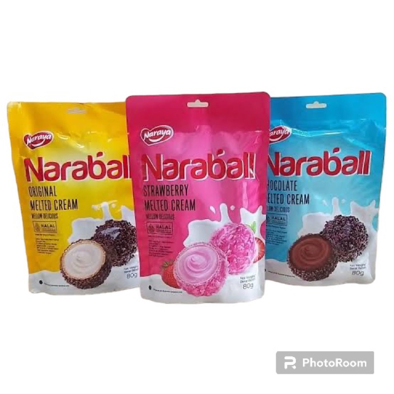 Jual Naraya Naraball 80g Original Coklat Strawberry narabal kecil ...