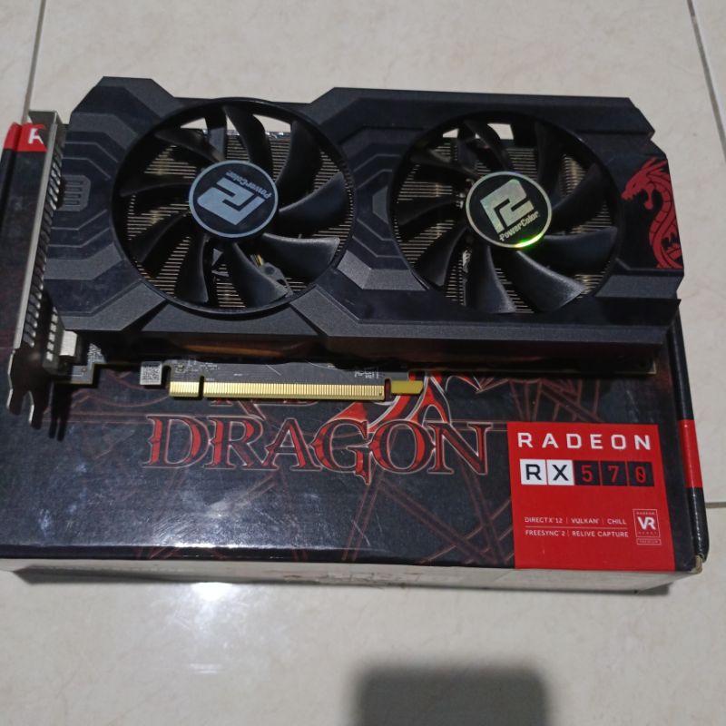 Jual RX 570 4gb Polor Red dragon Mulus | Shopee Indonesia