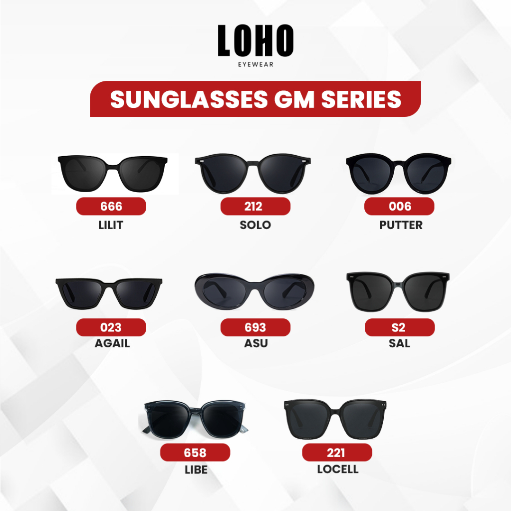 Jual LOHO Kacamata Hitam Series Batch 1 Anti Radiasi Uv400 Sunglasses