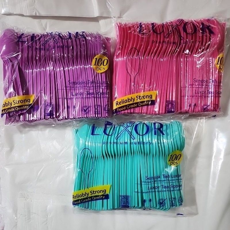 Jual sendol plastik luxor | sendok teh luxor | sendok plastik ukuran ...