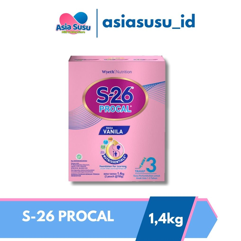 Jual S26 PROCAL / PROMISE BOX (SUSU ANAK 1+/3+ TAHUN) 1400GR | Shopee ...