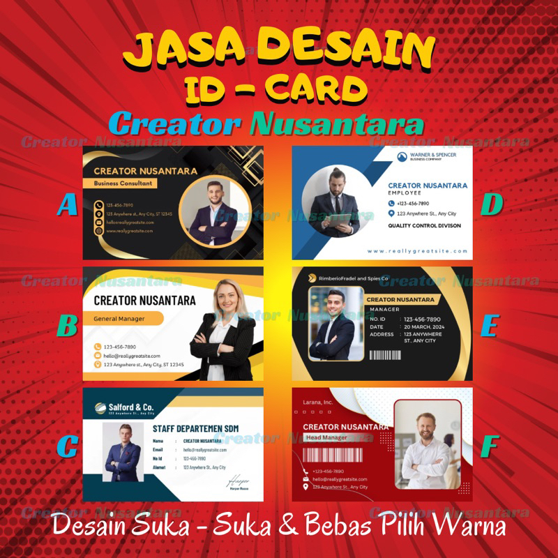 Jual Desain Id Card Desain Kartu Nama Desain Kartu Pelajar Desain