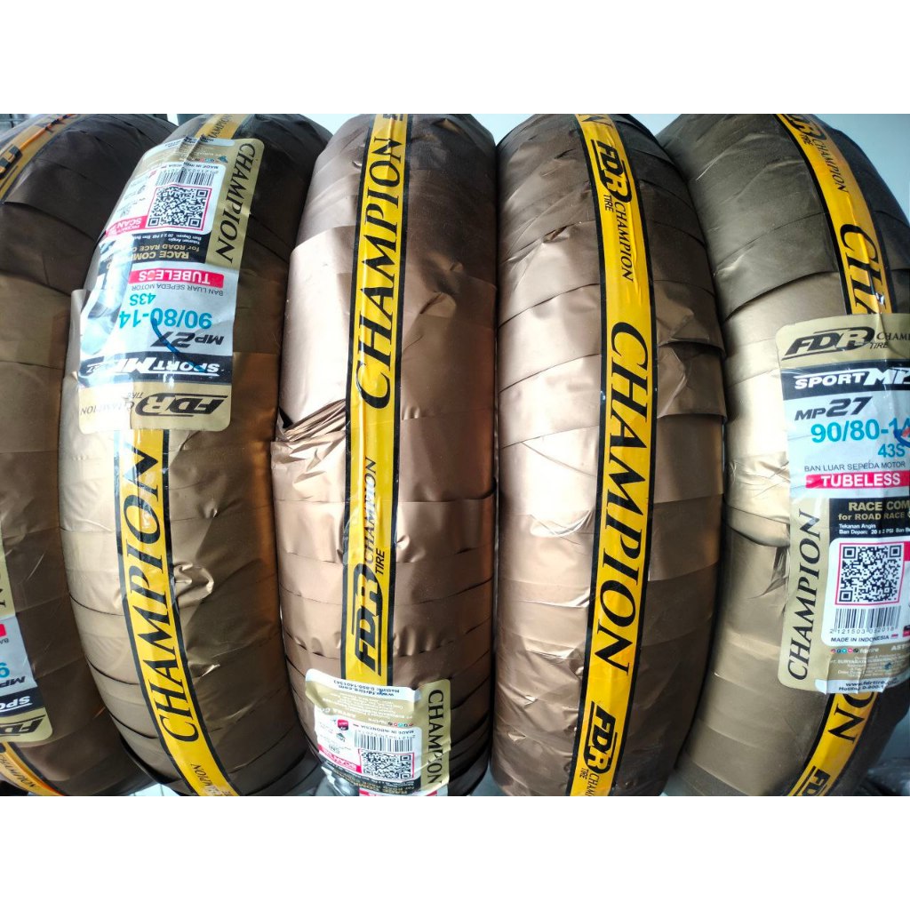 Jual BAN FDR MP27 SOFT COMPOUND 90-80 14 / 100-80 14 TL ROAD RACE FDR ...
