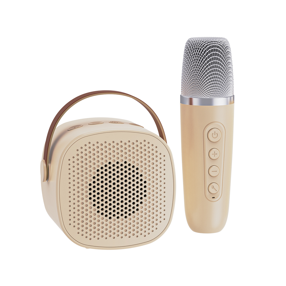 Jual Mini Speaker Bluetooth 2 Mic 1 Set Karaoke Speaker Bluetooth Full ...