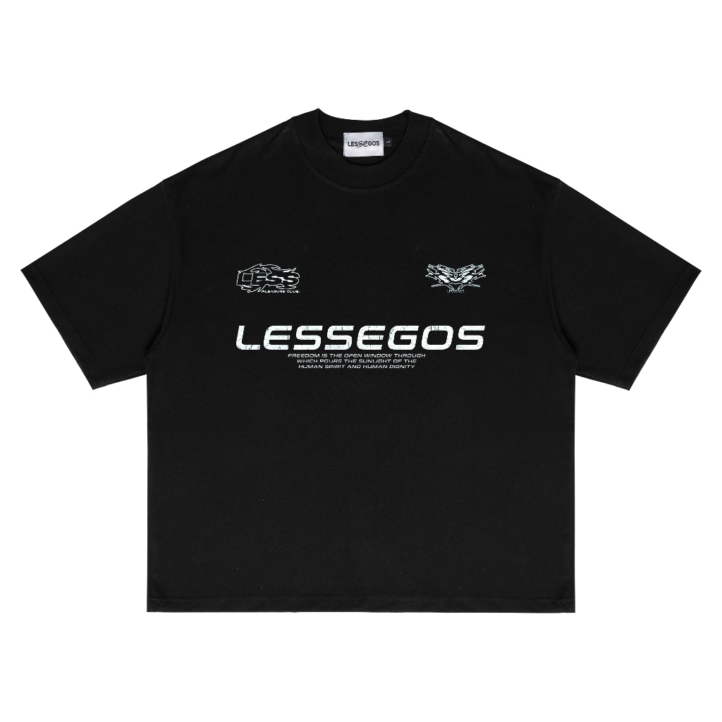 Jual Lessegos Boxy Tshirt Savant Heavyweight 16s Hitam | Shopee Indonesia