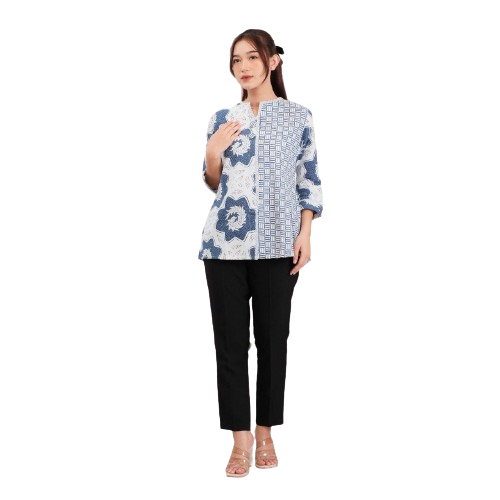Jual RANGKUL Baju Batik Wanita Kerja Motif Dapel | Shopee Indonesia