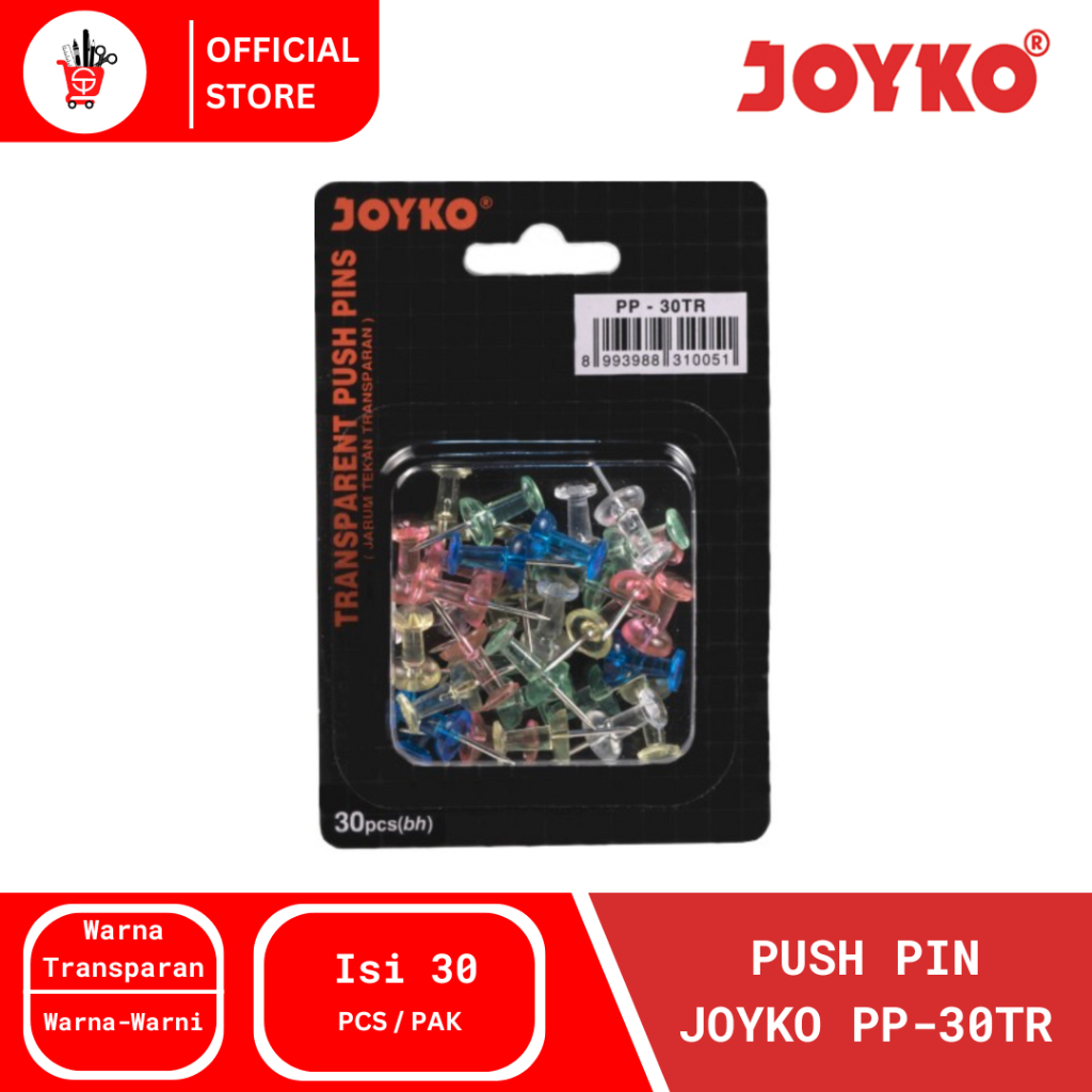 Jual Push Pin | Paku Pin Joyko PP-30TR | Shopee Indonesia