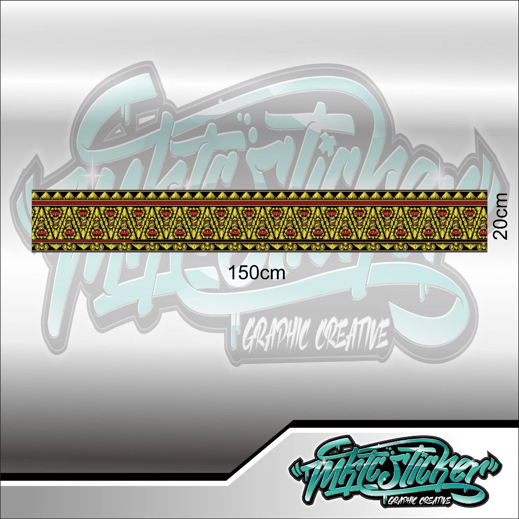 Jual sticker motif batik warna gold | Shopee Indonesia