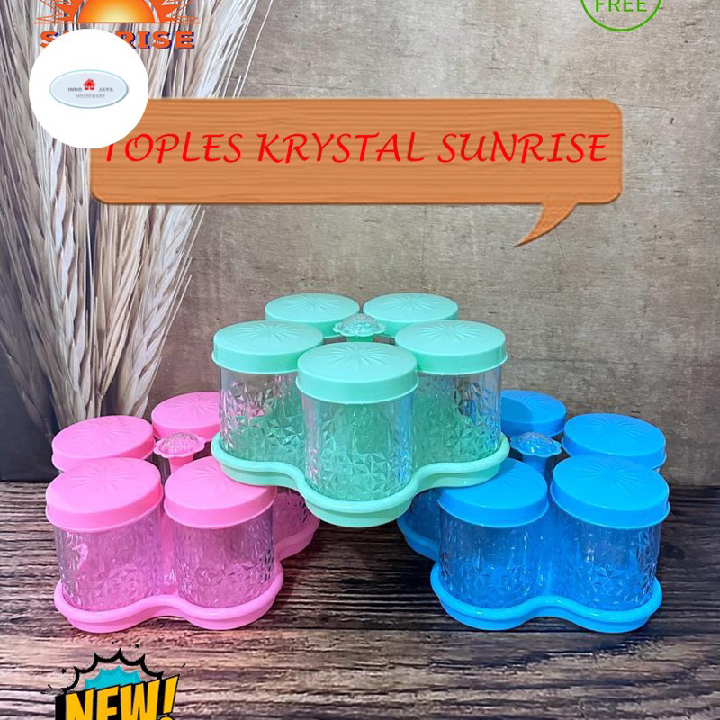 Jual Toples Calista 5 Daun Toples Set Tempat Kue Kering Toples Unik Toples Lebaran 7730