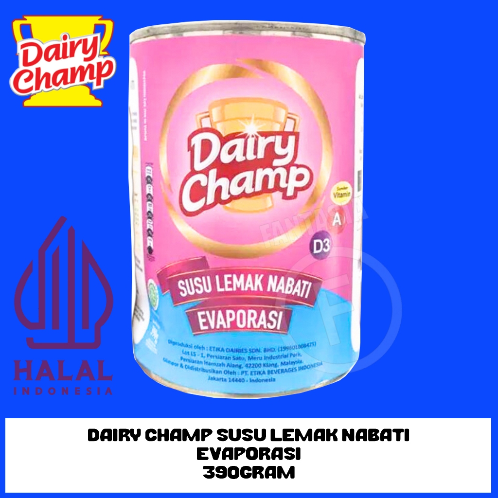 Jual DAIRY CHAMP Susu evaporasi Evaporated Milk LEMAK NABATI TIN KALENG ...