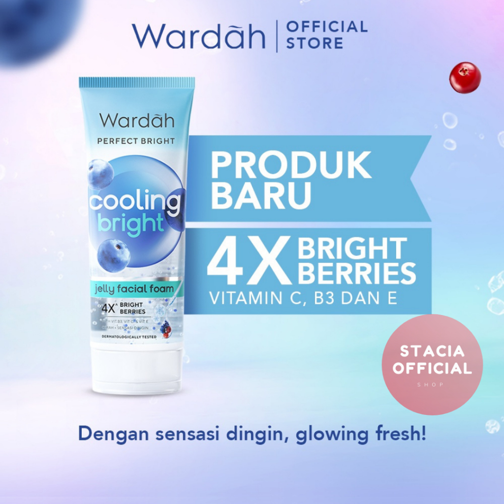 Jual Wardah Perfect Bright Cooling Bright Jelly Facial Foam 100 ml ...