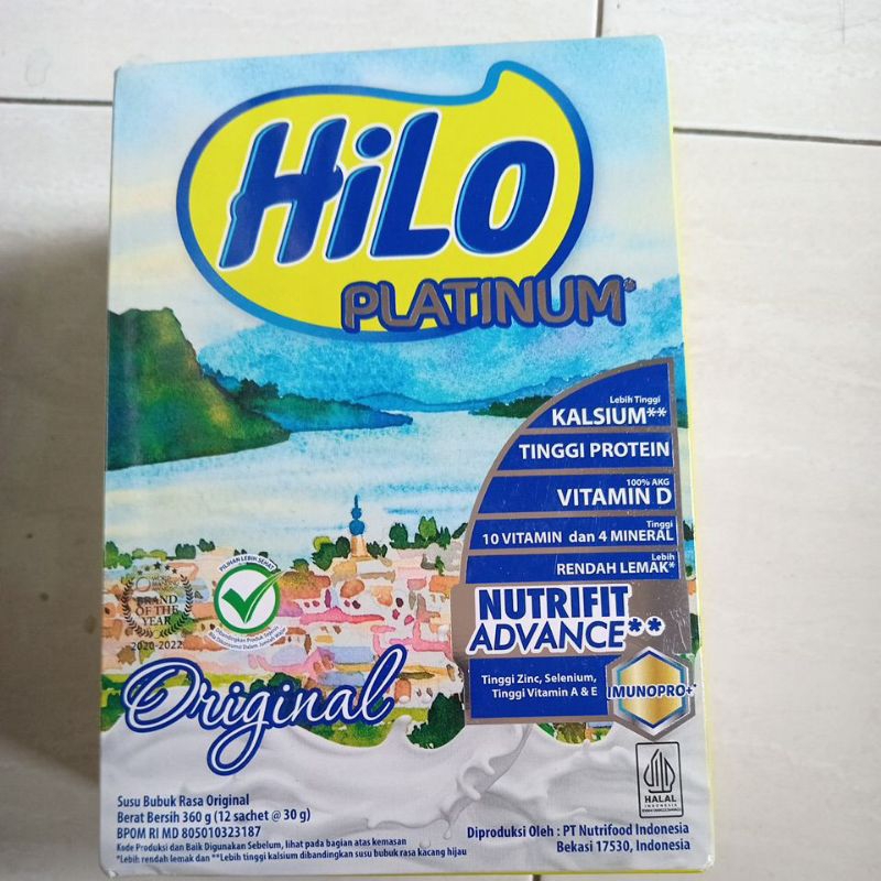 Jual Hilo Platinum Original 360g 12 Sachet Exp Agustus 2024 Shopee 
