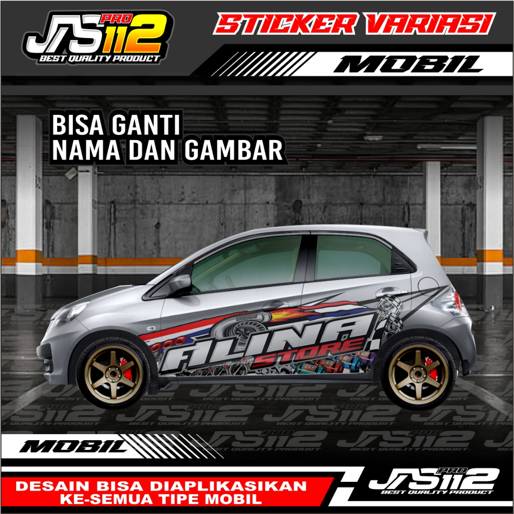 Jual STICKER MOBIL JAZZ BRIO AGYA SIGRA YARIS / STIKER MOBIL SKULL ...