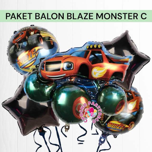 Jual Paket Balon BLAZE AND THE MONSTER MACHINE C / Dekorasi Ulang Tahun ...
